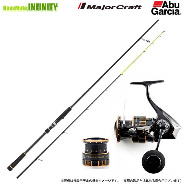 【ひとつテンヤ入門セット】●メジャークラフト　グランシップ 1G GR1HT-S762H＋アブガルシア オーシャンフィールド 3000H／3000SH