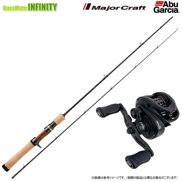 【トラウト(渓流)入門セット】●メジャークラフト　ファインテール ビギンズ FFB-B4102UL (ベイトモデル)＋アブガルシア　ロキサーニ BC BF7 (右ハンドル)