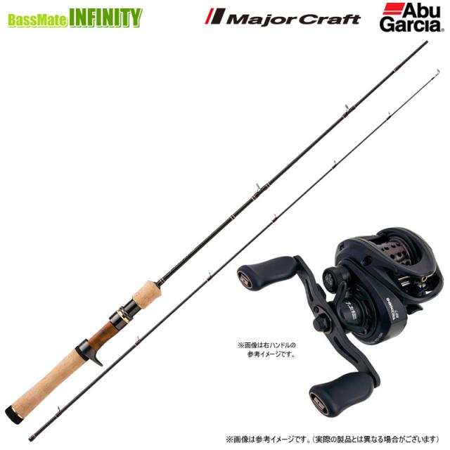 【トラウト(渓流)入門セット】●メジャークラフト　ファインテール ビギンズ FFB-B4102UL (ベイトモデル)＋アブガルシア　ロキサーニ BC BF7-L (左ハンドル)