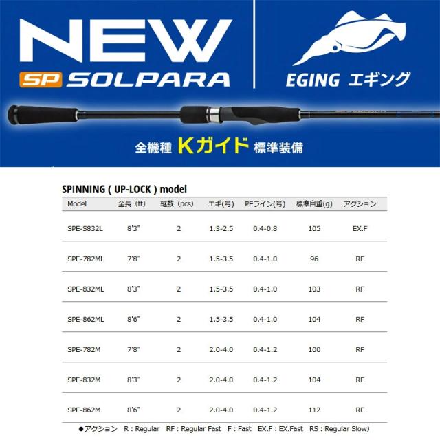【送料無料】【PE0.8号(130m)糸付き】【エギング入門セット】●メジャークラフト　NEW 24 ソルパラ SPE-832ML＋ダイワ　16 リーガル2506H-DH_2