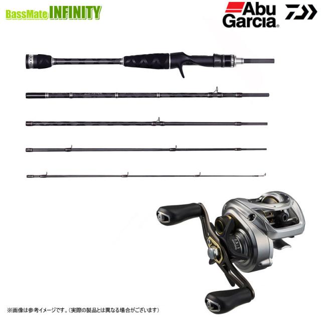 【バス釣り（ベイト）入門セット】●アブガルシア Abu　クロスフィールド XSFC-645ML-MB＋ダイワ　24 バスX 100H (右ハンドル)