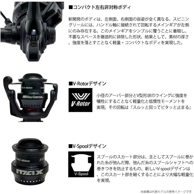 【シーバス入門セット】●メジャークラフト　タイドリフト 1G 4ピースモデル TD1-904ML (スピニング UP-LOCK)＋アブガルシア　MAX SX マックス エスエックス スピニング 4000H_5