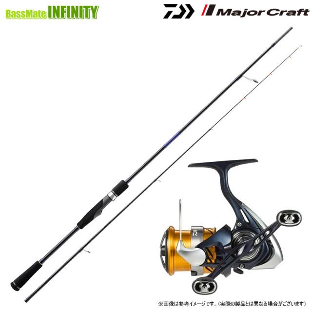【ティップラン入門セット】●メジャークラフト　25 ソルパラ ティップラン SPJTE-S632M スピニングモデル＋ダイワ　24 レブロス LT2500S-DH