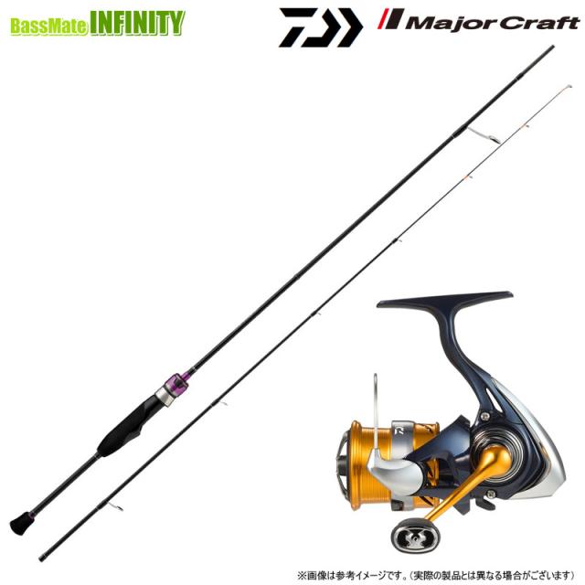 【エリアトラウト(管理釣り場)入門セット】●メジャークラフト　Banshee バンシー ビギンズ BFBS-S562UL ソリッドティップモデル＋ダイワ　24 レブロス LT2000S