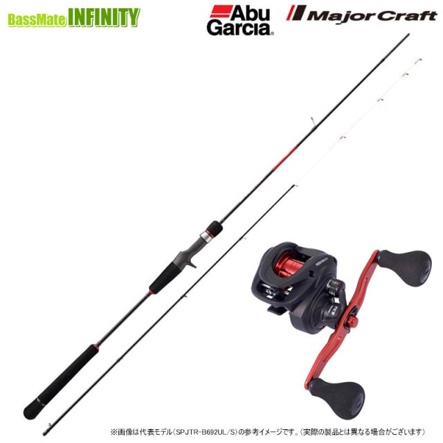 【タイラバ入門セット】●メジャークラフト　25 ソルパラ タイラバモデル SPJTR-B692UL/S＋アブガルシア Abu　レッドマックス船 左 (左ハンドル)