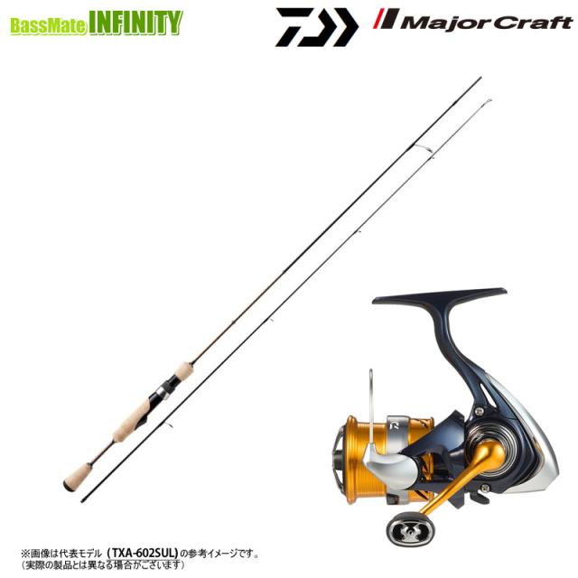 【エリアトラウト(管理釣り場)入門セット】●メジャークラフト　トラパラ TXA-602UL エリアモデル＋ダイワ　24 レブロス LT2000S