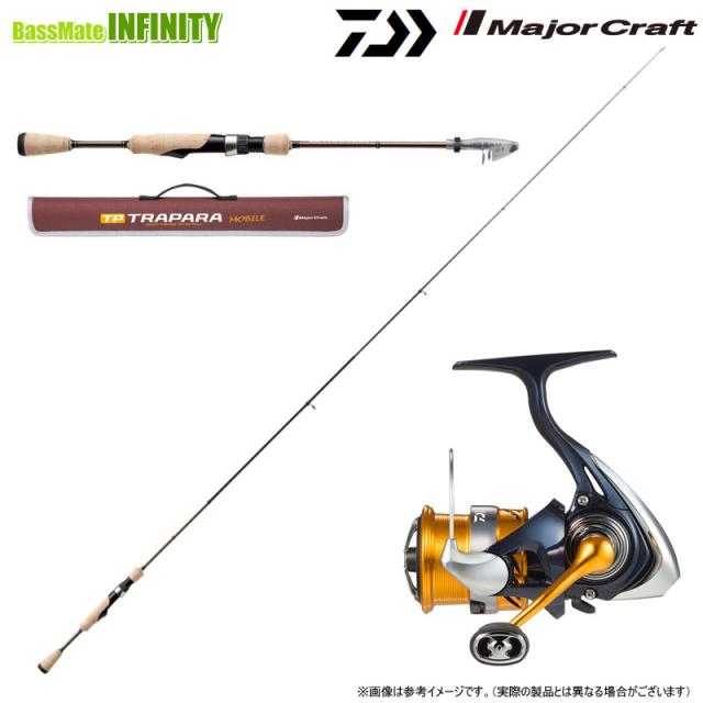 【エリアトラウト(管理釣り場)入門セット】●メジャークラフト　トラパラ TXAT-604UL エリア(振出モデル)＋ダイワ　24 レブロス LT2000S