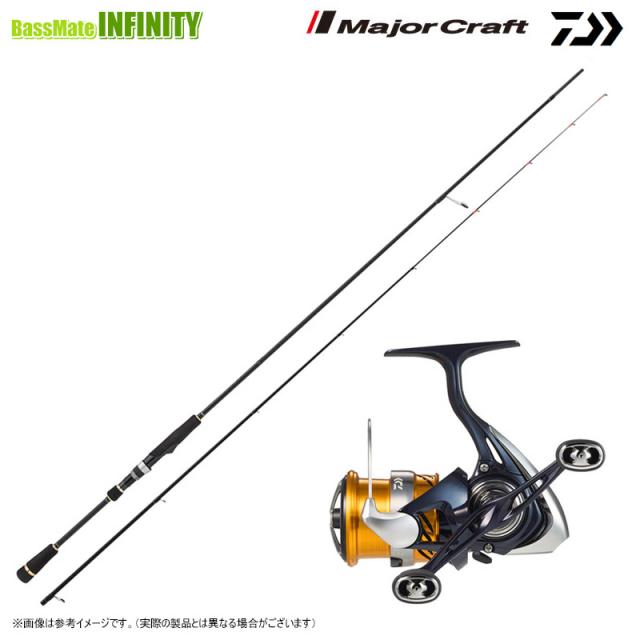 【エギ（餌木蔵）1個プレゼント】【エギング入門セット】●メジャークラフト　エギゾースト 1G EZ1-S862ML＋ダイワ　24 レブロス LT2500S-DH