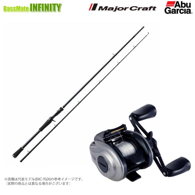 【ナイロン3号(110m)糸付き】【バス釣り入門セット】●メジャークラフト　バスパラ BXC-632ML(2ピース)＋Abu　MAX X EZCAST 9,960円