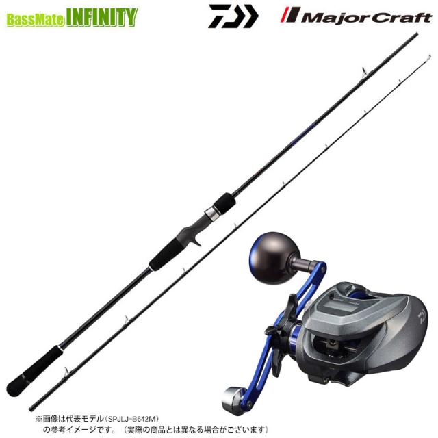 【スーパーライトジギング入門セット】●メジャークラフト　25 ソルパラ  SPJSLJ-B642UL＋ダイワ　ライトゲーム X IC 150 (右ハンドル)