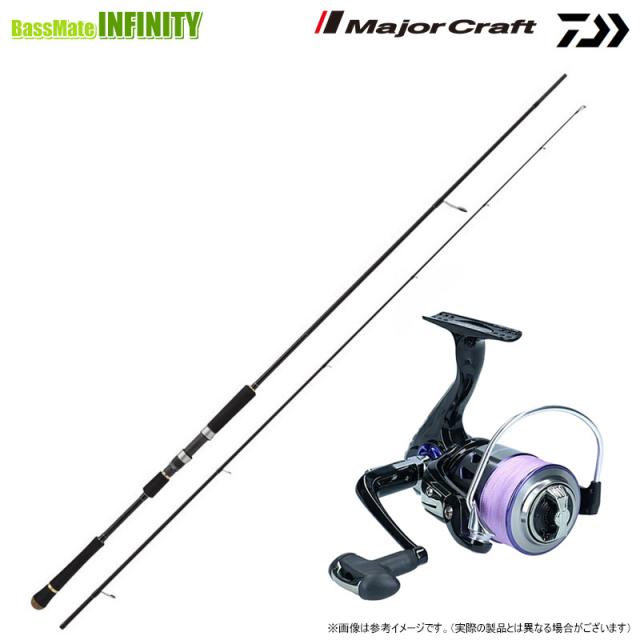 【PE2号-200m糸付】【ライトショアジギング入門セット】【今ならジグ1個プレゼント】●メジャークラフト　クロスライド 1G XR1-942ML/LSJ＋スポーツライン MS V-MAX 3520DX-PE