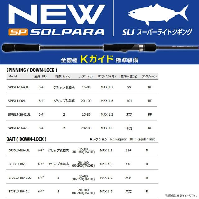【スーパーライトジギング入門セット】●メジャークラフト　25 ソルパラ SPJSLJ-B642L＋シマノ　21 バルケッタ BB 150HG (044037) (右ハンドル)_2