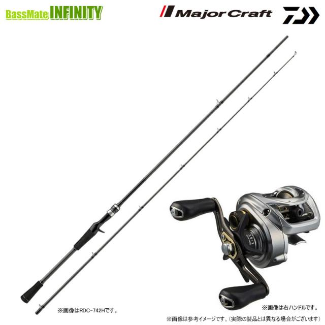 【バス釣り（ベイト）入門セット】●メジャークラフト　リ・デイズ RDC-632MH＋ダイワ　24 バスX 100HL (左ハンドル)