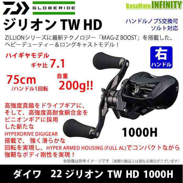 ○ダイワ 22 ジリオン TW HD 1000H (右ハンドル) の通販はau PAY