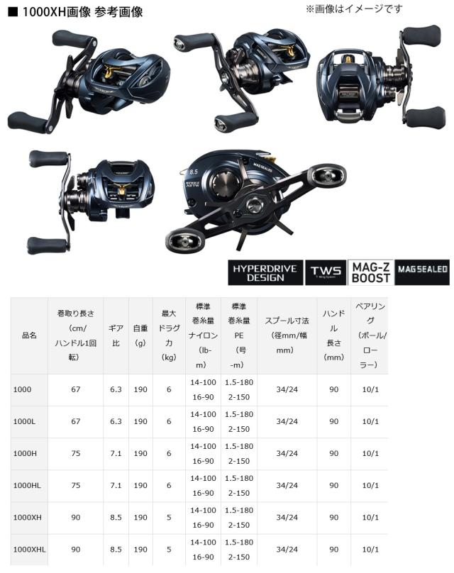 ダイワ23スティーズ A2 TW 1000XHL DAIWA STEEZ AII スティーズ A II