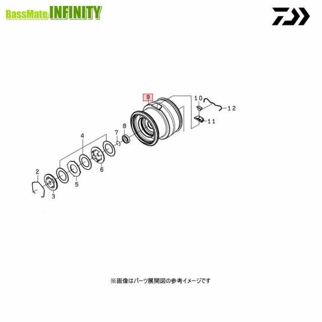 ○ダイワ 22 イグジスト PC LT3000-XH(4550133109485)用 純正標準