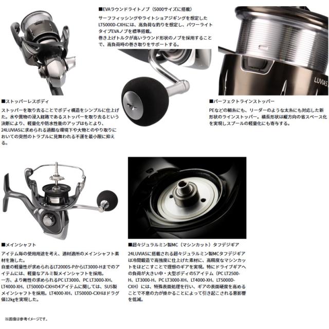 ダイワ 24ルビアス LT2500S-XH DAIWA LUVIAS LT2500S-XH ルビアス(リール)｜DAIWA