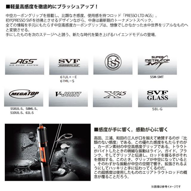 ●【送料無料】ダイワ　プレッソ LTD AGS 58L-G (スピニングモデル)_2