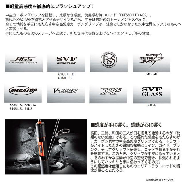 ●【送料無料】ダイワ　プレッソ LTD AGS 61UL＋-E (スピニングモデル)_2