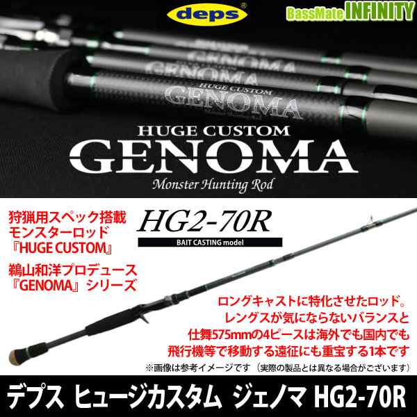 【送料無料】デプス Deps　ヒュージカスタム HUGECUSTOM ジェノマ GENOMA HG2-70R (4ピースモデル)