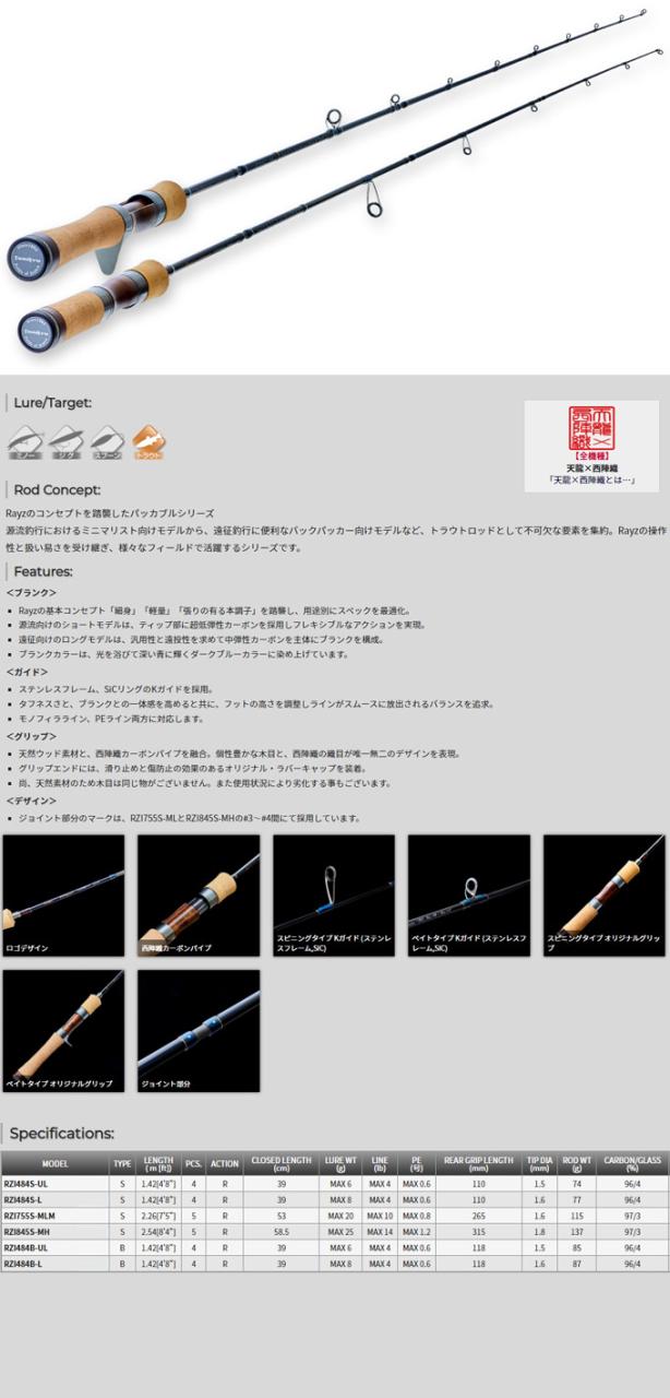 ●テンリュウ 天龍　レイズ インテグラル RZI484B-UL （ベイトモデル）_1