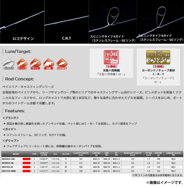 ●テンリュウ 天龍　ベイブレイズ BBZ732S-MMH スピニングモデル【22sr】_1