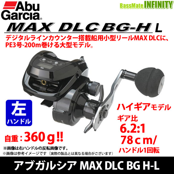 ●アブガルシア Abu　MAX DLC BG H-L マックス ディーエルシー BG H-L （左ハンドル）