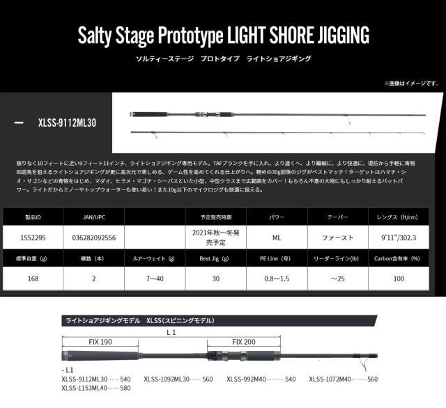 ●アブガルシア　ソルティーステージ プロトタイプ ライトショアジギング XLSS-9112ML30 (スピニングモデル)_2