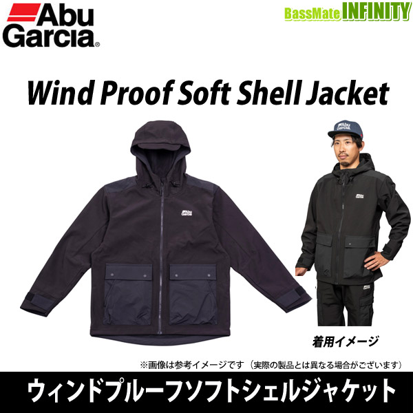 ●アブガルシア Abu　ウィンドプルーフソフトシェルジャケット ブラック の通販はフィッシング用スーツ