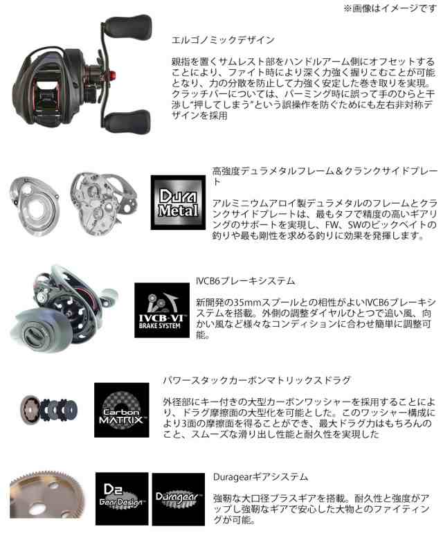 ○アブガルシア Abu REVO5 WINCH-L レボ5 ウィンチ (左ハンドル) の