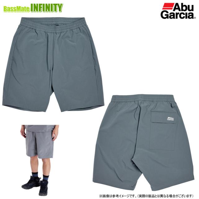 ●アブガルシア Abu　ウォーターレジスタントフィッシングショートパンツ (グレー)  【メール便配送可】