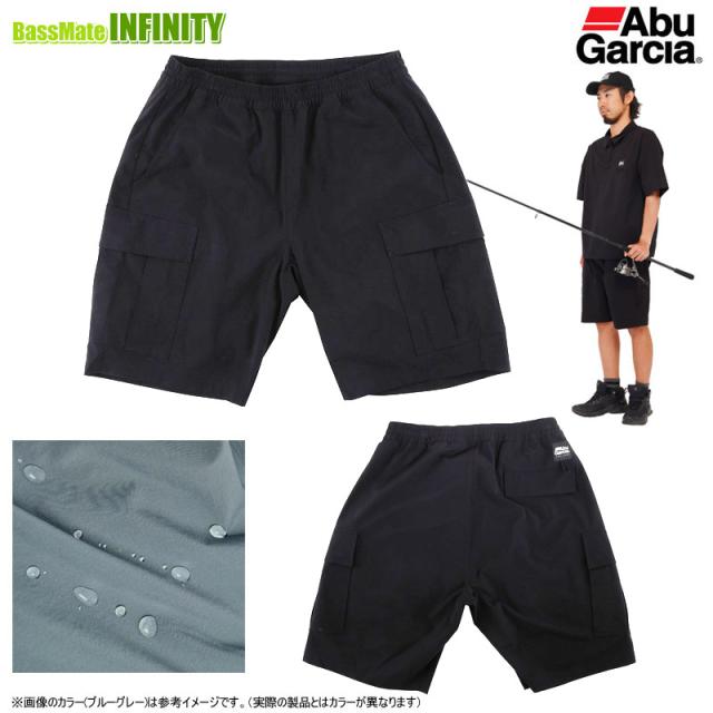 ●アブガルシア Abu　ウォーターレジスタントフィッシング カーゴショートパンツ (ブラック) 【メール便配送可】