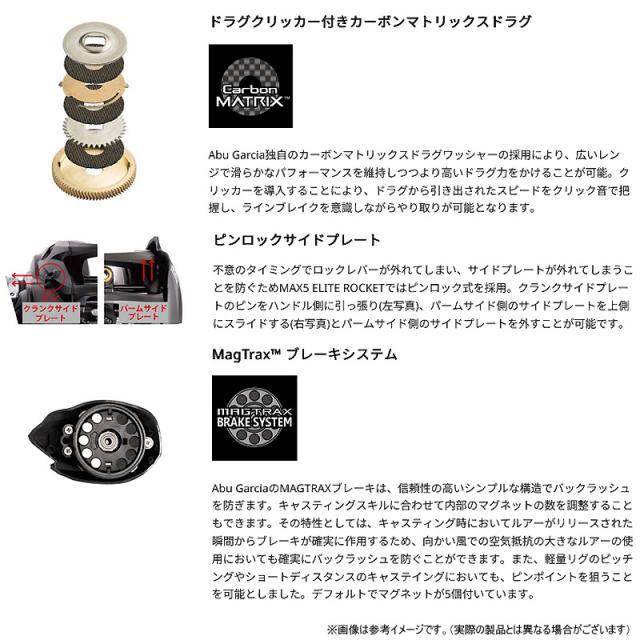 ●アブガルシア Abu　マックス 5 エリート ロケット-L (左ハンドル)_2