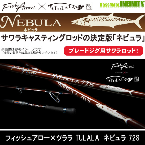 ○フィッシュアロー×ツララ ネビュラ 72S(スピニングモデル ○フィッシュアロー×ツララ ネビュラ 72S(スピニングモデル
