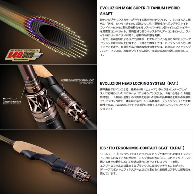 【ご予約商品】●メガバス　2025NEW エヴォルジオン (MX40-TAS) SP F2.1/2-70ti-S Tsubamegaeshi　※5月下旬以降入荷予定