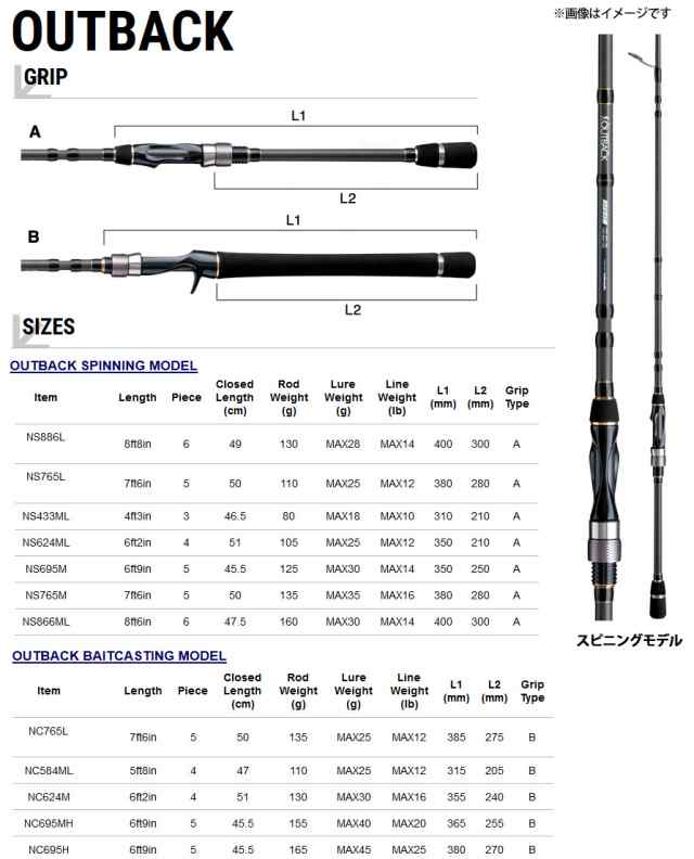 国内正規品 限定 テイルウォーク アウトバック Ns695m バスロッド スピニング 送料無料 在庫処分特価 Abcdentalsurgery Co Uk