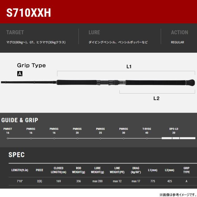 ●テイルウォーク　スプリントスティック SSD キャスティンブースター S710XXH_1