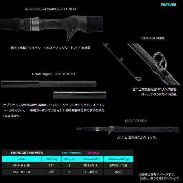 Gクラフト ミッドナイトモンスターMMS-982-SR gクラフト ミッドナイト