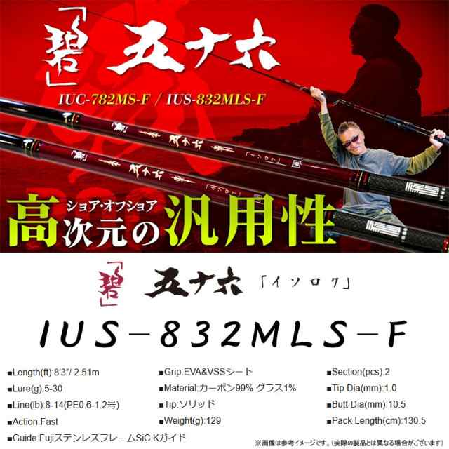 海太郎 「碧」五十六 IUS-832MLS-F (スピニングロッド) 一誠