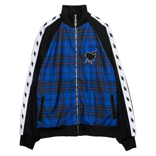 [APPAREL]/リッスンフレーバー/イナズマずっきゅん チェックジャージ BLUE CHECK (F) ゴスロリ・パンク/LISTEN FLAVOR