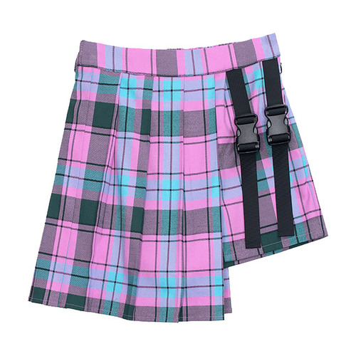 [APPAREL]/リッスンフレーバー/プリーツスカートレイヤードショーパン PINK CHECK (F) ゴスロリ・パンク/LISTEN FLAVOR