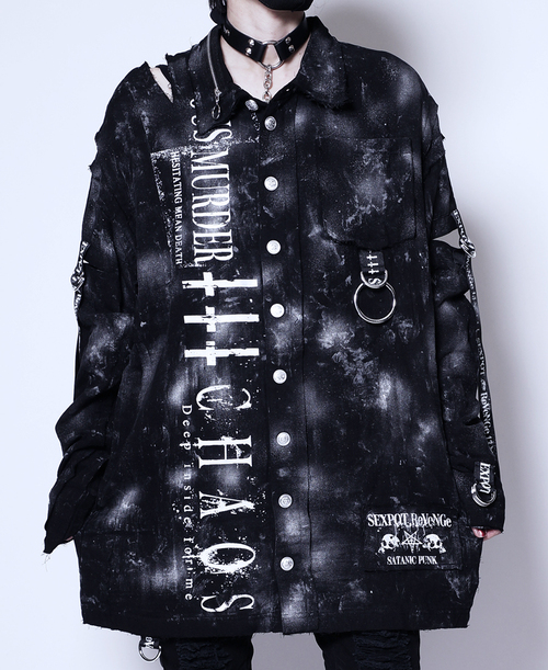 APPAREL]/セックスポットリベンジ/GRUNGE PUNKISH MURDER ガーゼ