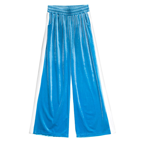 [APPAREL]/リッスンフレーバー/ドラゴンベロア トラックパンツ LIGHT BLUE (F) ゴスロリ・パンク/LISTEN FLAVOR