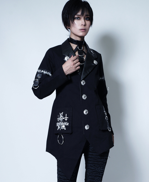 [APPAREL]/セックスポットリベンジ/SATANIC CROSS PUNKISH ジャケット 黒＋白 (L) ゴスロリ・パンク/SEX POT ReVeNGe