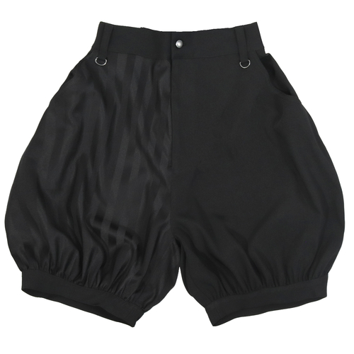 [APPAREL]/ディオラート/ストライプ柄 バルーン ドロワーズ パンツ ブラック×ブラック (L) ゴスロリ・パンク/Deorart