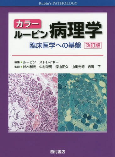 [書籍]/カラールービン病理学 臨床医学への基盤 / 原タイトル:Rubin’s Pathology 原著第6版の翻訳/ラファエル・ルービン/編集 デイヴィッド・S・ストレイヤー/編集 エマニュエル・ルービン/編集顧問 鈴木利光/監訳 中村栄男/監訳 深山正久/監訳 山川光徳/監訳 吉野正/監訳/NE
