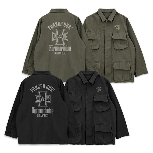 [グッズ]/[サイズ：L]/【2026年4月発売】ガールズ & パンツァー 最終章 黒森峰女学園 ファティーグジャケット ブラック / L/NEOGDS-990339
