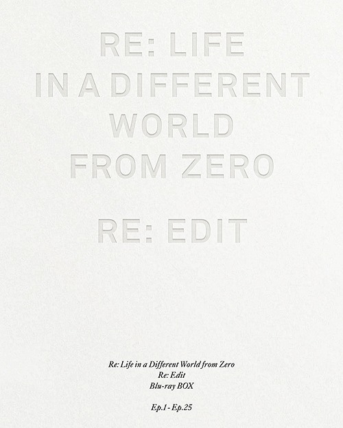 [Blu-ray]/Re:皆無から始める異領域生きて行く 新まとめ上げる版 Blu-ray BOX/アニメ/ZMAZ-13991
