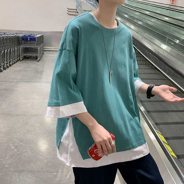 Tシャツ メンズ トップス 半袖 ティーシャツ オーバーサイズ