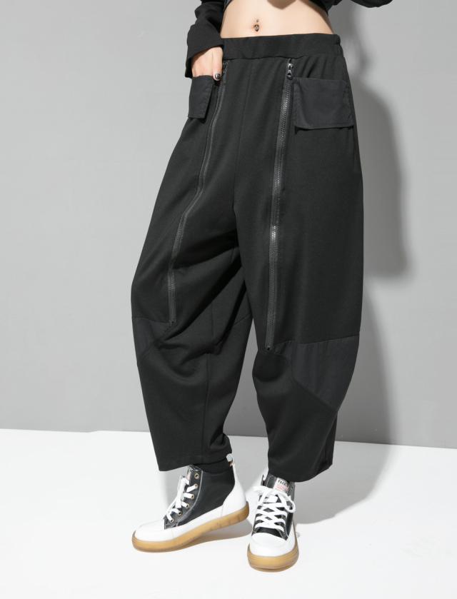 ENFOLD ハーレムパンツ　サルエル　黒　36サイズ ENFOLD 良品 22AW エンフォルド HAREM PANTS イージー バルーン